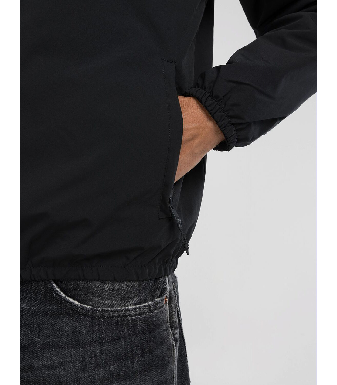 マイクロポリ フーディージャケット 詳細画像 ブラック 6